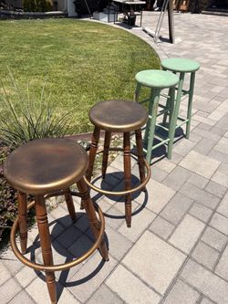 Wood stools