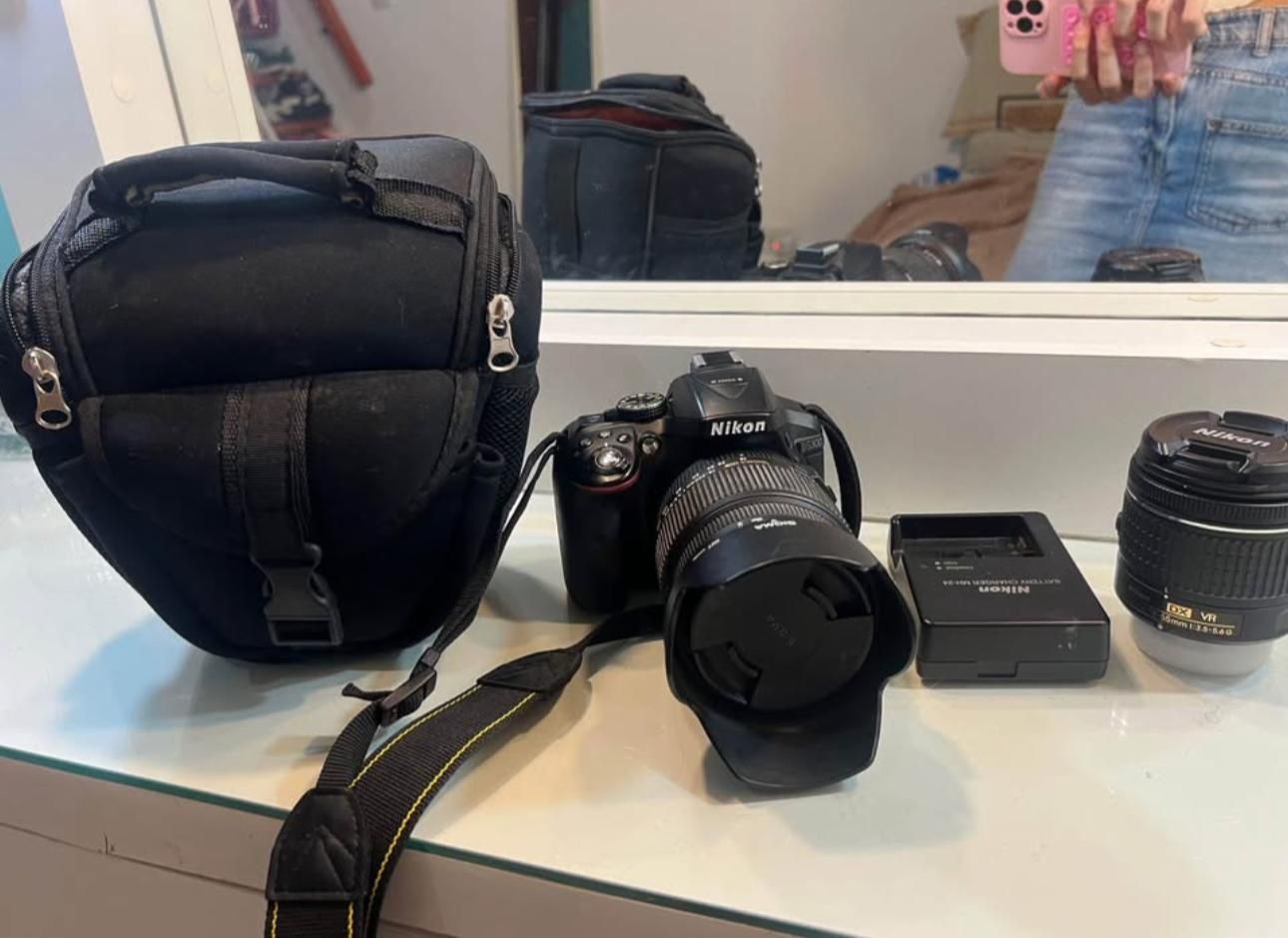 Used Nikon D5300 DSLR Camera Kit with Sigma 18-200mm Lens – Fully Functional