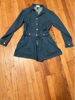 Denim short set