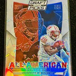 Montee Ball Red Blue Holo Foil College Draft Picks