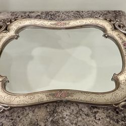 Vintage Mirror Tray and frame