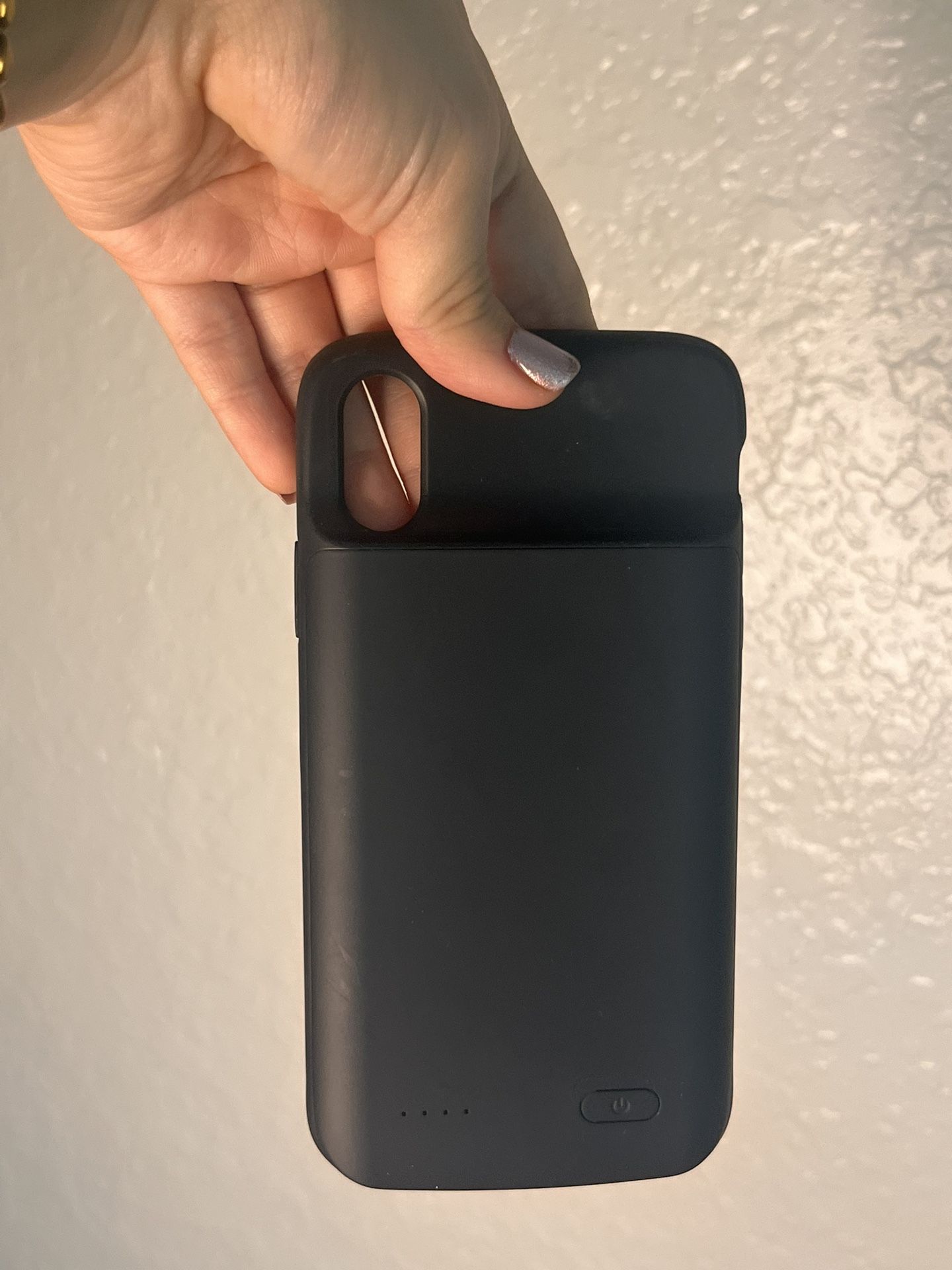 Case Of IPhone X With Battery Or Charger
