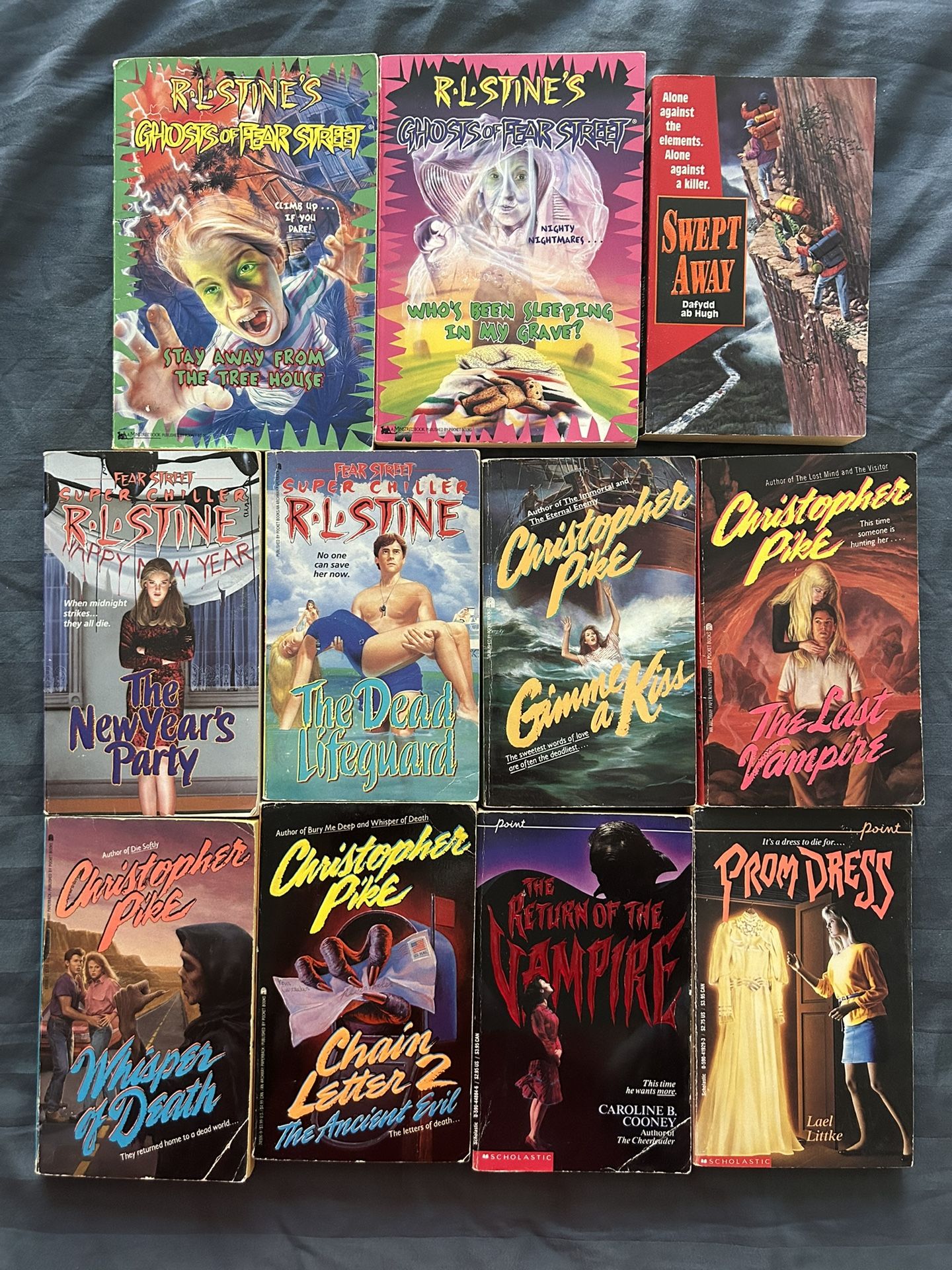 Vintage 90s YA Thrillers (RL Stine & Christopher Pike)