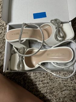 white platform heel
