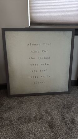 Cute Framed Wall Sign / Decor