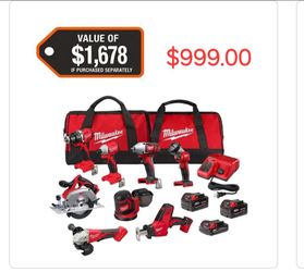 MILWAUKEE M18  8 PC KIT