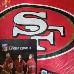 49ers Hoodie Poncho