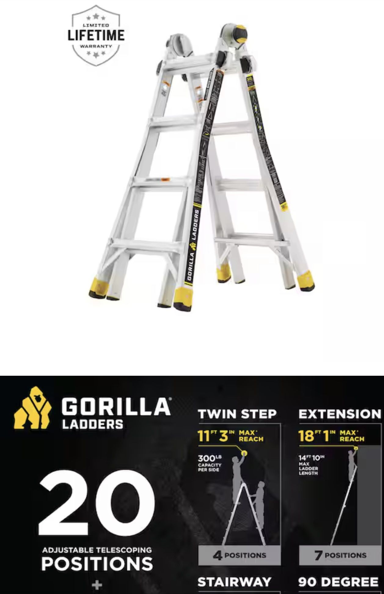 Gorilla Ladder 18ft 