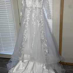 Wedding Dress Long Sleeve Lace Mermaid Beach