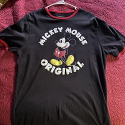Walt Disney World Mickey Mouse Graphic Men's Black T Shirt XL