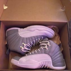 grey and white 12s size 9