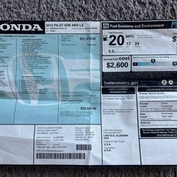 2015 Honda Pilot