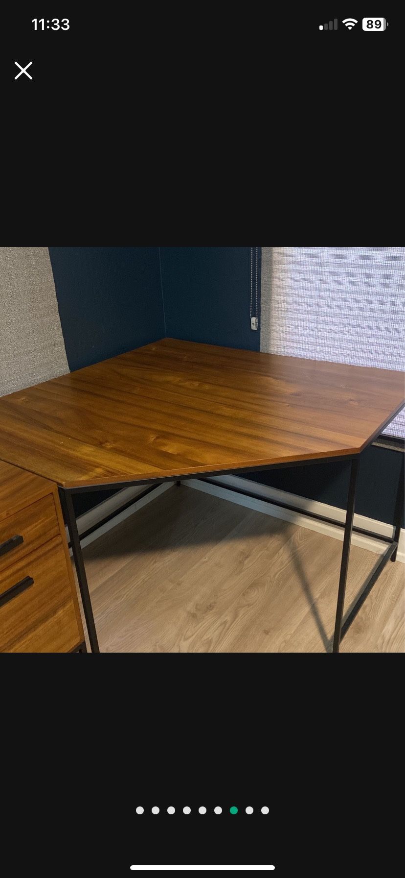 Contemporary Corner Desk And Filing Cabinet
