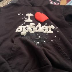 Real Puff Print Spider Hoodie