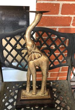 Elephant candle holder 2.5 feet tall