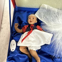 Angel Librty Porcelain Daddy's Babies Girl Doll 5 Inch #2