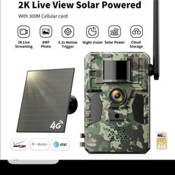 Trail Camera- 2K Live Video, WiFi Not Supported, Remote APP Controlled, WaterProof, Motion Activated