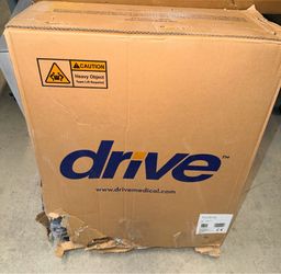 Drive Medical Transport Chair in Box silver vein frame