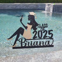 Personalized Graduation Cake Topper, Personalized Cake Topper, Graduation Cake Topper, Class Of 2025 Grad Cake Decoration, Graduation Cake Accent