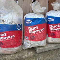 3 Packs 6” Duct Sleeves Insulation 5 Foot Length FREE