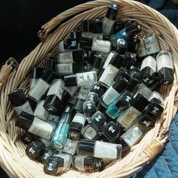 Basket Full Of Nail Polish