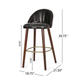 2 Upholstered counter stools