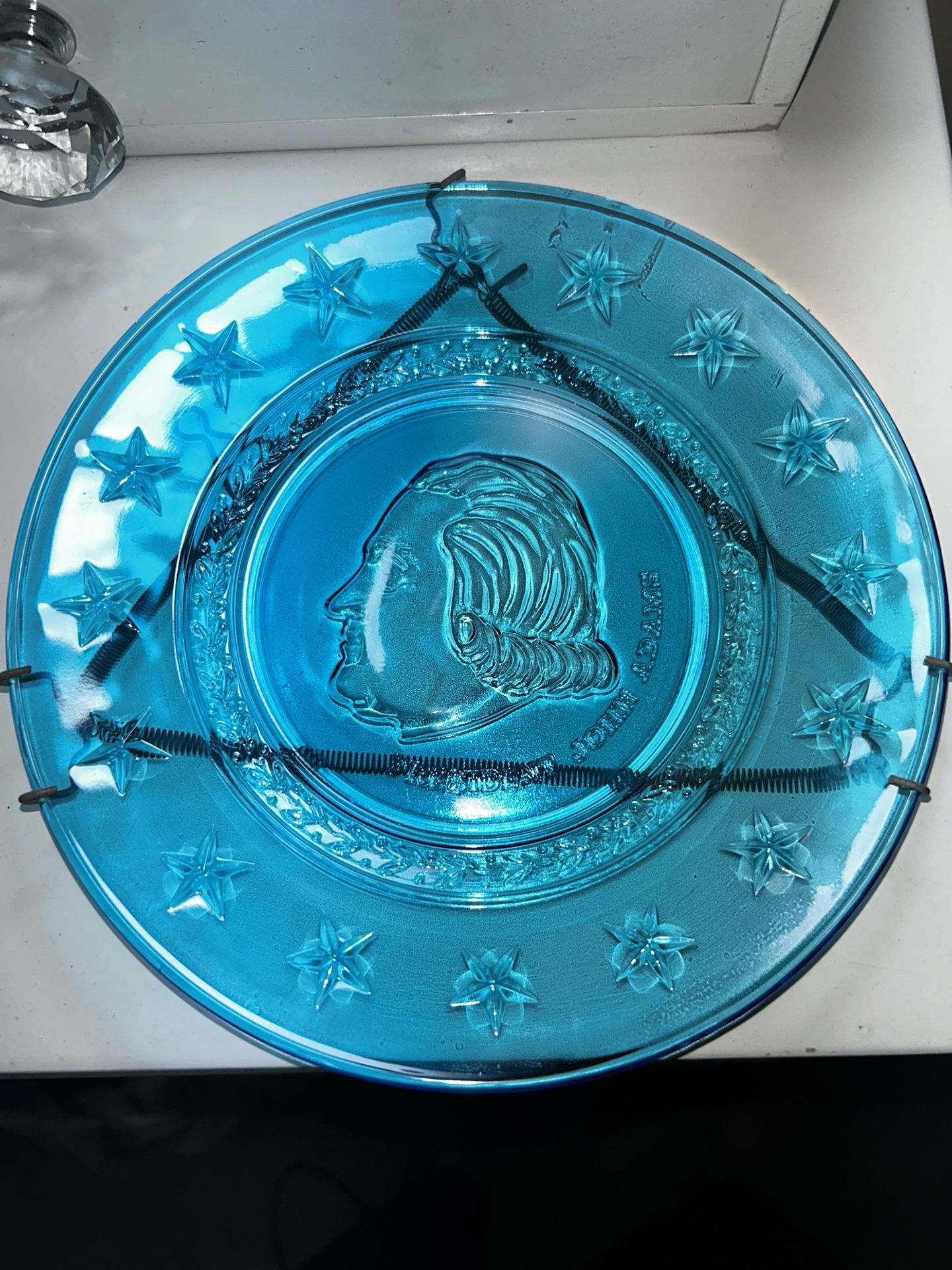 Vintage Wheaton Blue President John Adam’s Plate
