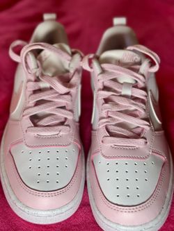 Nike Court Borough Low Recraft GS Shoes White Pink Foam Youth Size 4.5Y