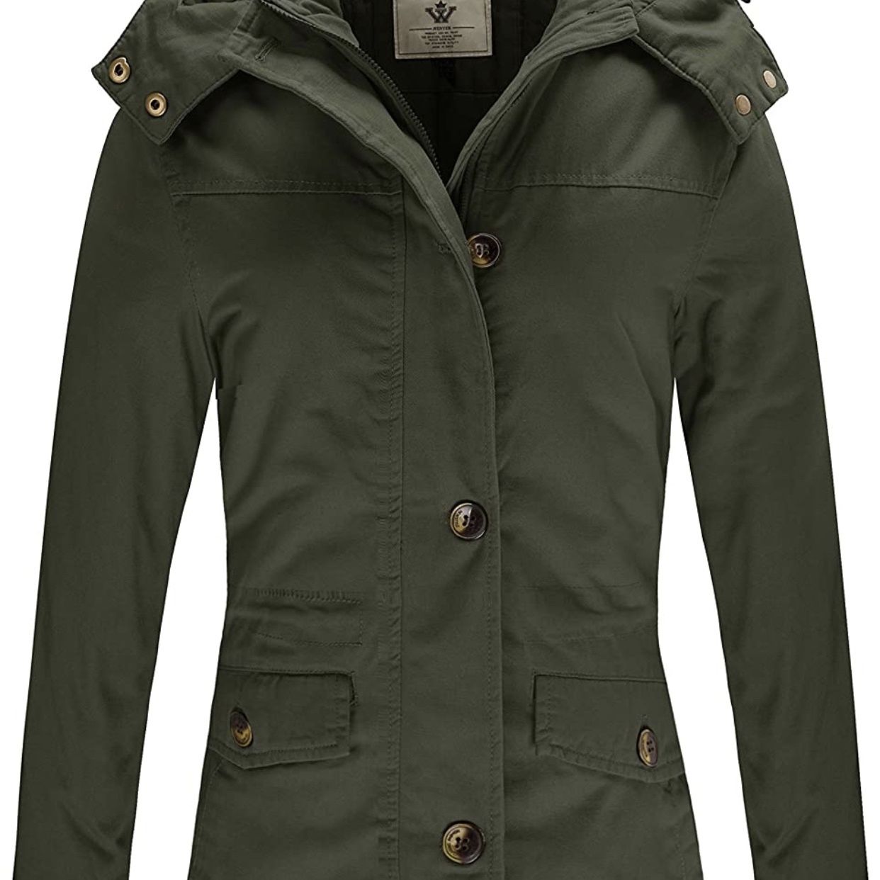 New Women's Warm Thickened Winter Parka Jacket with Removable Hood