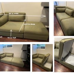 Orrsta Olive-Green Couch