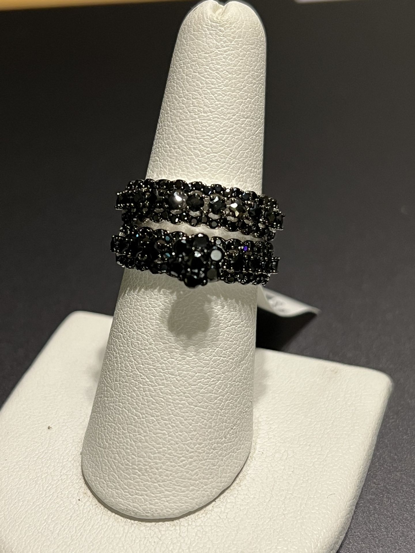 Black Spinel Ring Set