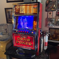 Vintage Poker Machine Converted Into Fish Tank, / Cash Or Trade 