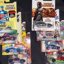 Complete Captain America Set Hotwheel