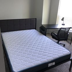 Full Size Bed, Desk, And Chair