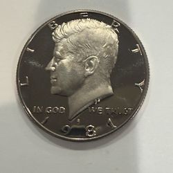 1981 S Gem Proof Kennedy Half Dollar With A Extreme Cameo 232