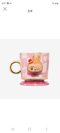 Labubu "Let's Checkmate" Pink Mug Cup $70