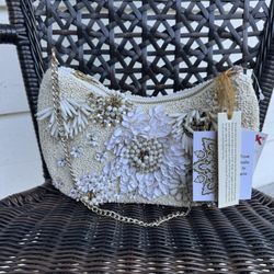 Flower Beaded Purse