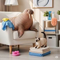 Walrus & Kitten Cleaning & Organization 