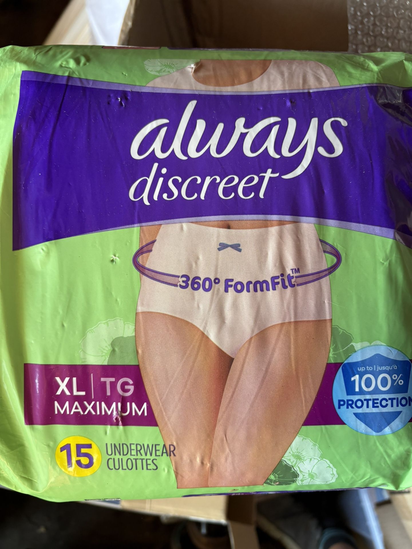 XL Always Discreet Women Underwear NEW