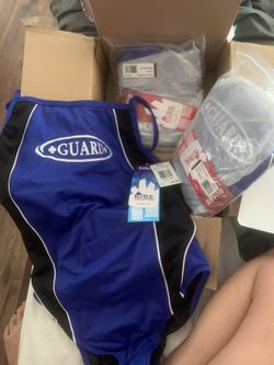 Life Guard Swimsuits Royal/Black 38