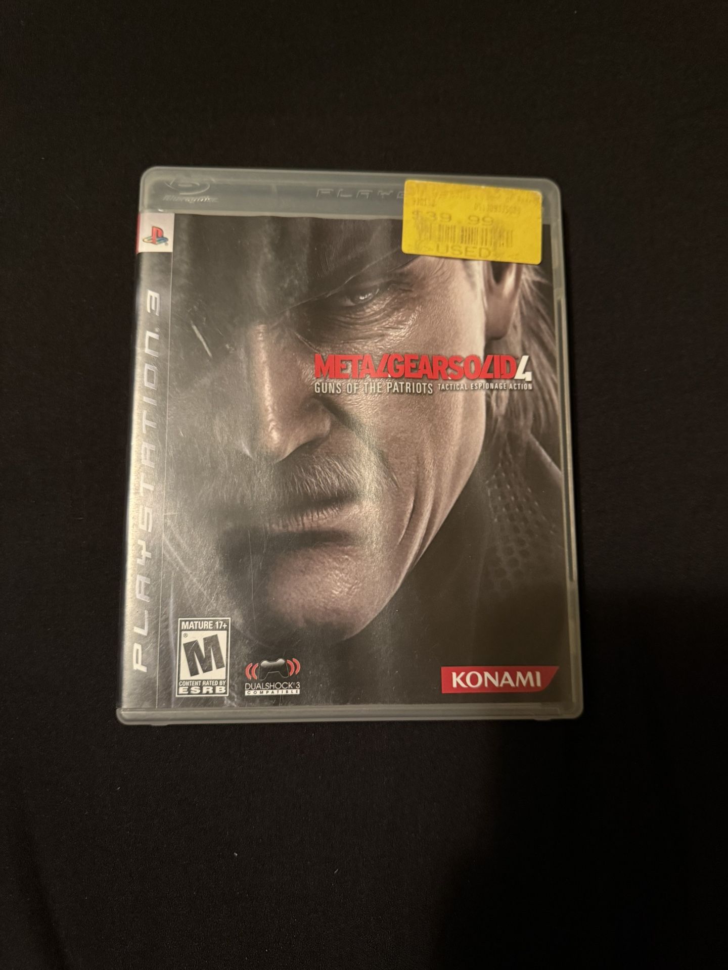 Metal Gear Sold 4 Ps3 Game