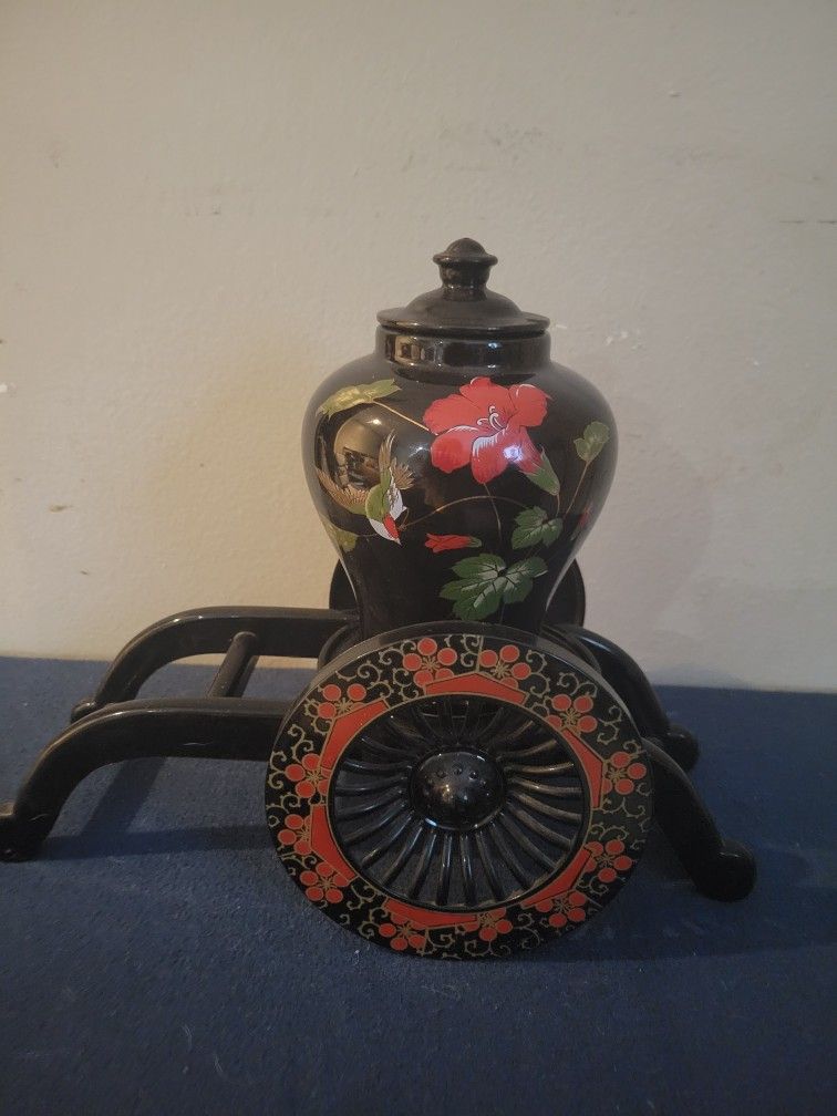 Japanese Vase With Cart