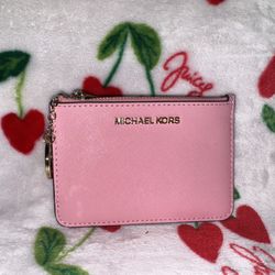 MK Pink Wristlet Wallet