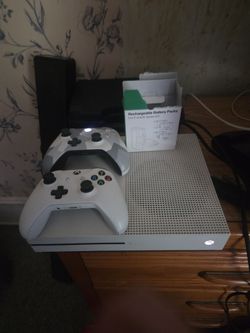 Xbox One S Console with Two Controllers