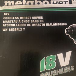 Brand New Metabo- HPT 18v Cordless Impact Driver