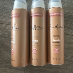 3 Shea Moisture Coconut & Hibiscus Deodorants   Brand New for Pickup 