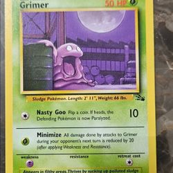 Pokemon fossil Set Grimer