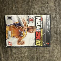 NBA 2K10 PS2 Sony PlayStation 2 Kobe Bryant 1(contact info removed) Tenth Anniversary Edition