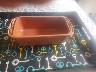 Vintage terracotta loaf pan