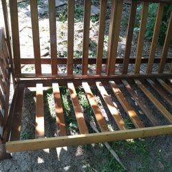 Futon Full Double Bed Wooden Couch Day Bed Mattress